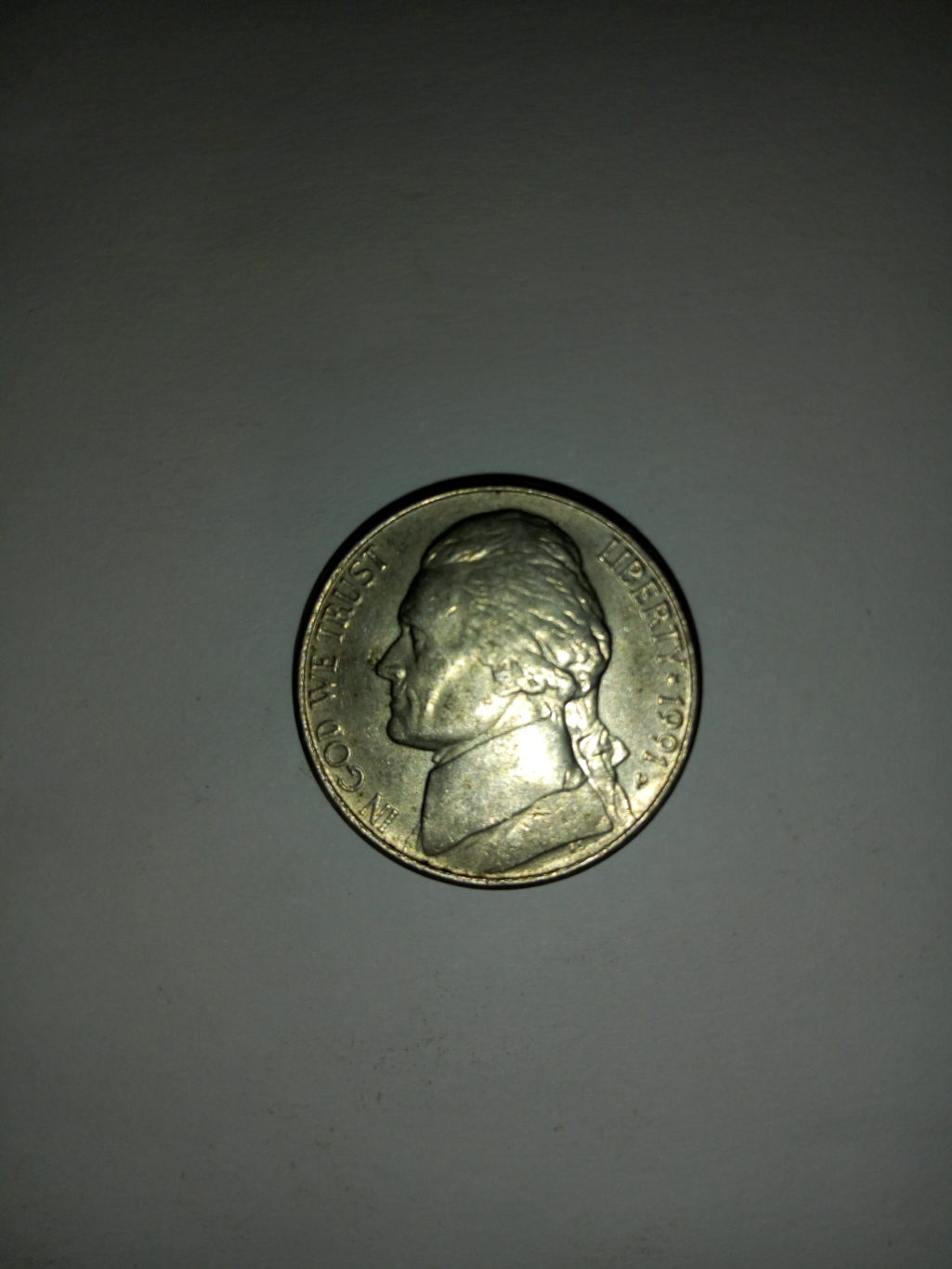 1991_united States of america 5 cents